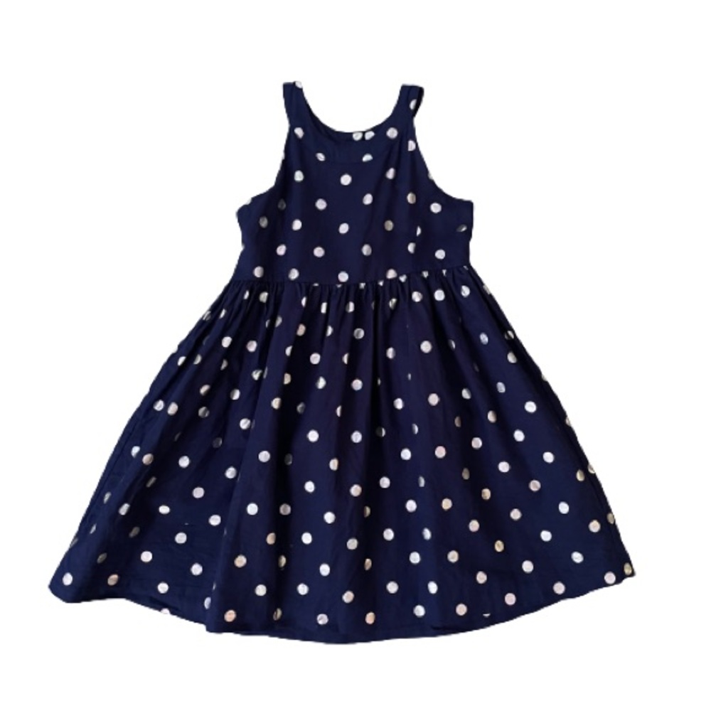 Gymboree Blue Polka Dot Dress Girls Size 7